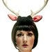 Deer Antler Headband - Halloween Costume Black with Pink Ears