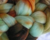 Roving top merino RAW TURQUOISE Superfine Merino Phatfiber January Feature Didn't get your Sample  Get it Now Approx  One Fourth oz