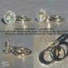 Oval Flush Mount Prasiolite Wedding Set with Diamond Halo and Gold Wedding Band - LS1769