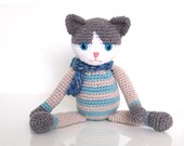 Crochet Pattern - Toby the Curious Kitty Cat