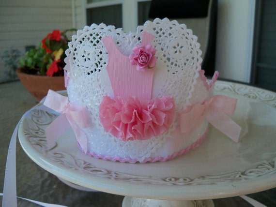 Ballerina Tutu Cupcake Toppers  Set of Six