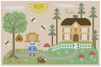 Goldilocks Cross Stitch Pattern