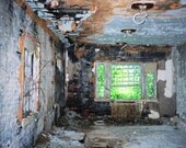 Abandoned- The Bones of Memory  - 5x7 Urban Decay Exploration Art Photography by Forgotten Beauty, Architecture ruins home decor