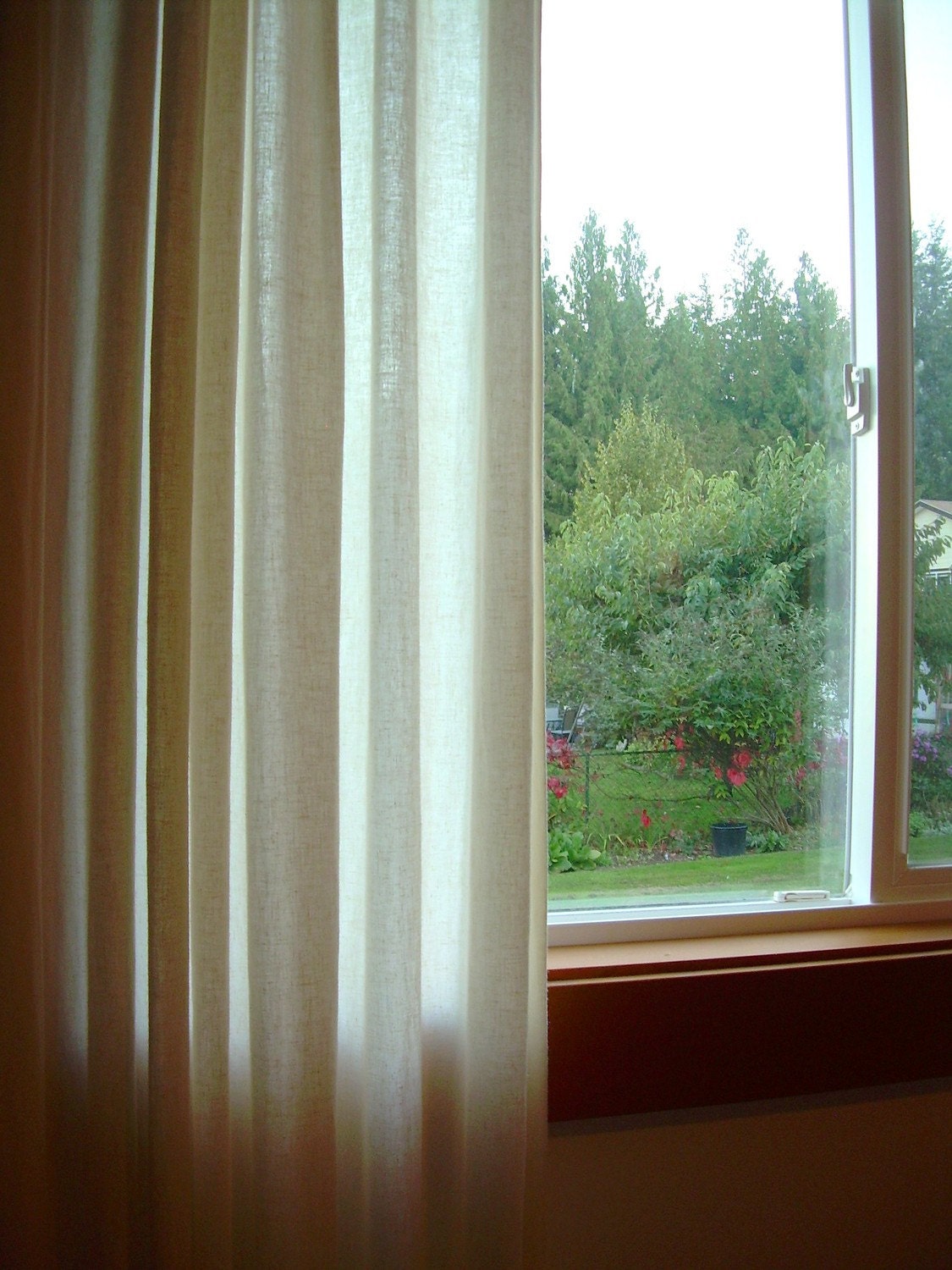 Organic Pleated Curtains, Window Treatment, Hemp Tencel