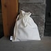 Large Organic Gift Bag, Washable, Hemp Cotton Linen