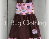 Custom Boutique Cocoa Pink Birthday Jumper Dress Girl 12 18 24 2t 3t 4t 5t 6 7