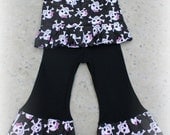 Custom Boutique Pirate Skulls Fall Pant Set 12 18 24 2t 3t 4t 5t 6 girl