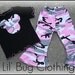 Custom Boutique Clothing Minnie Mouse Pink camouflage Tee and Comfy Knit Pant