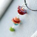 Glass Pendant, Funky Pendant, Lampwork Glass and Sterling Silver - BLOOMERS Sophie