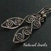 Spiral Feathers - 925 Sterling Silver Earrings