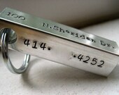 XL Custom Pet ID Bar in aluminum