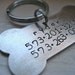 Give a dog a bone - custom personalized pet ID tag in aluminum