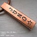 Custom personalized dog id tag - Copper Pet ID Bar