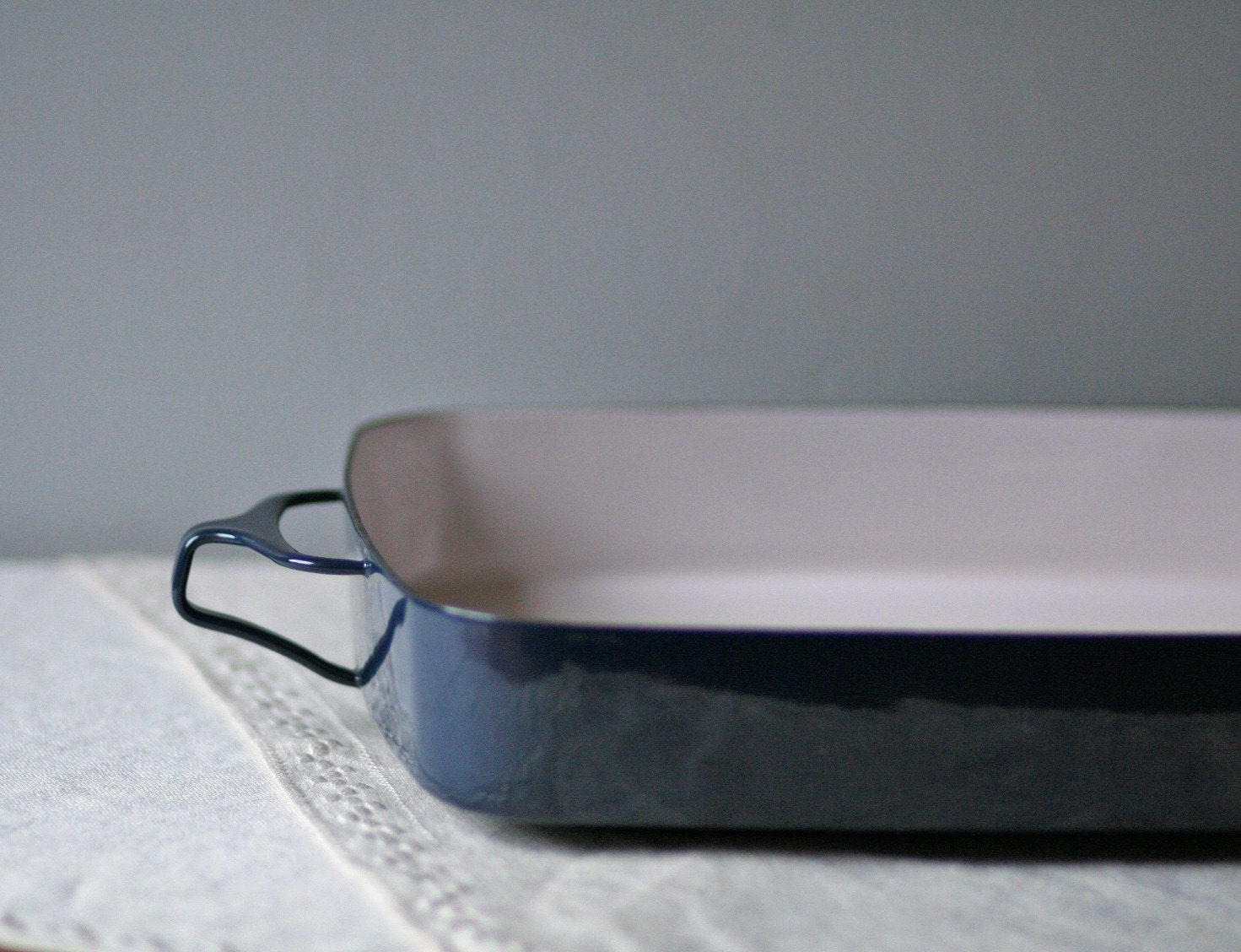 navy blue Dansk LARGE roasting pan