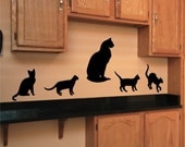 Wall Decal Cats Vinyl Wall Art Stickers