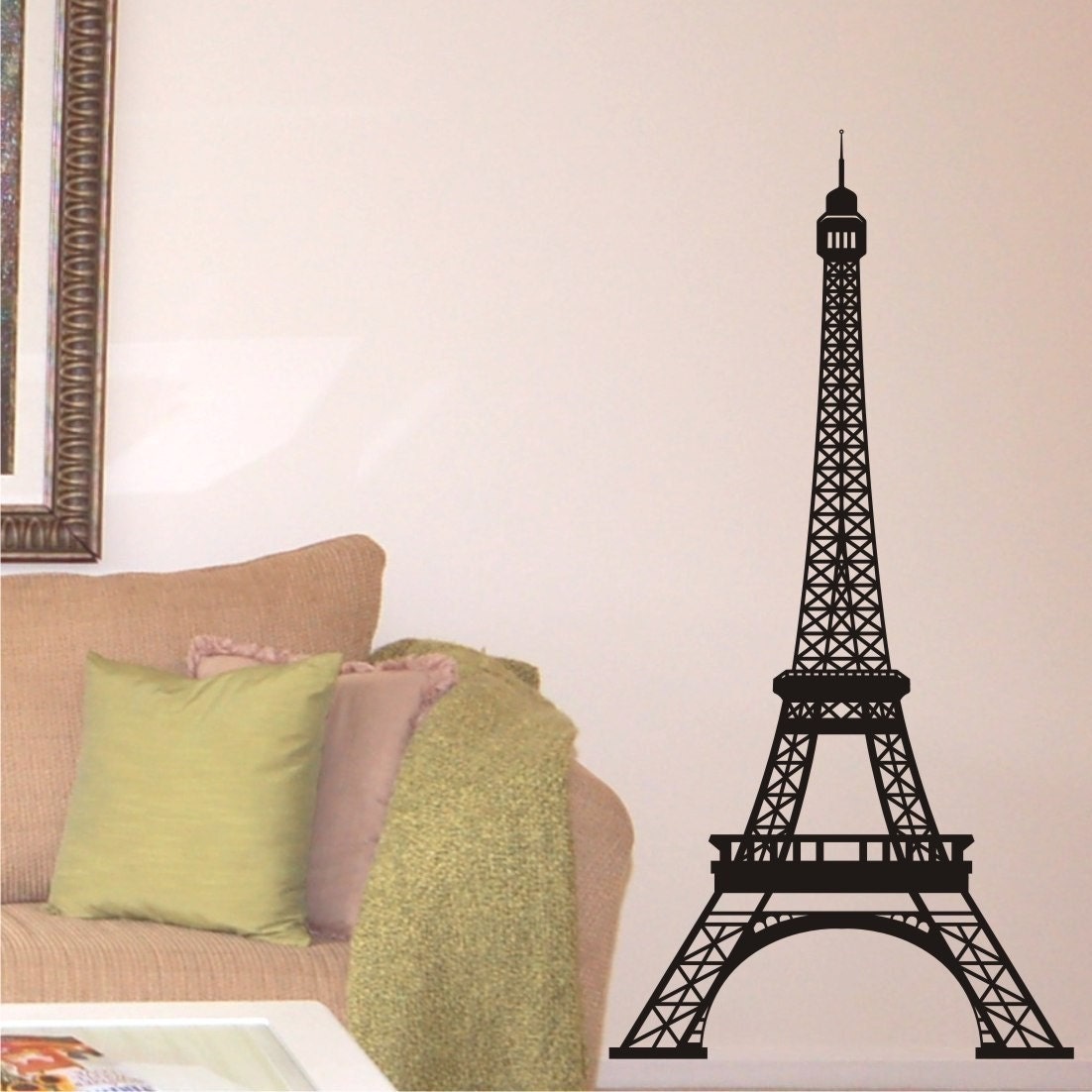 Paris Wall Decor Eiffel Tower 5 Ft Tall Vinyl Wall Decal