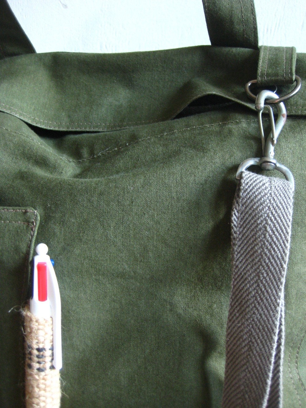 The Market Bag a Rural Rustic repurposed messenger bag for hauling heavy to dainty things