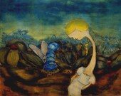 Alice in Wonderland art print of my original painting