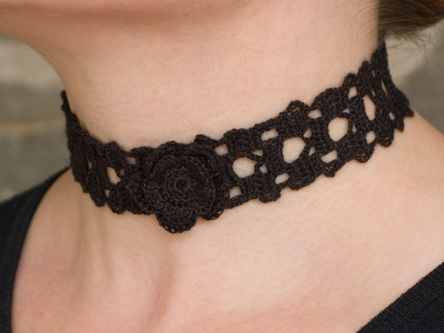 all black choker