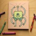 Coloring Book Robot Children Craft Easter