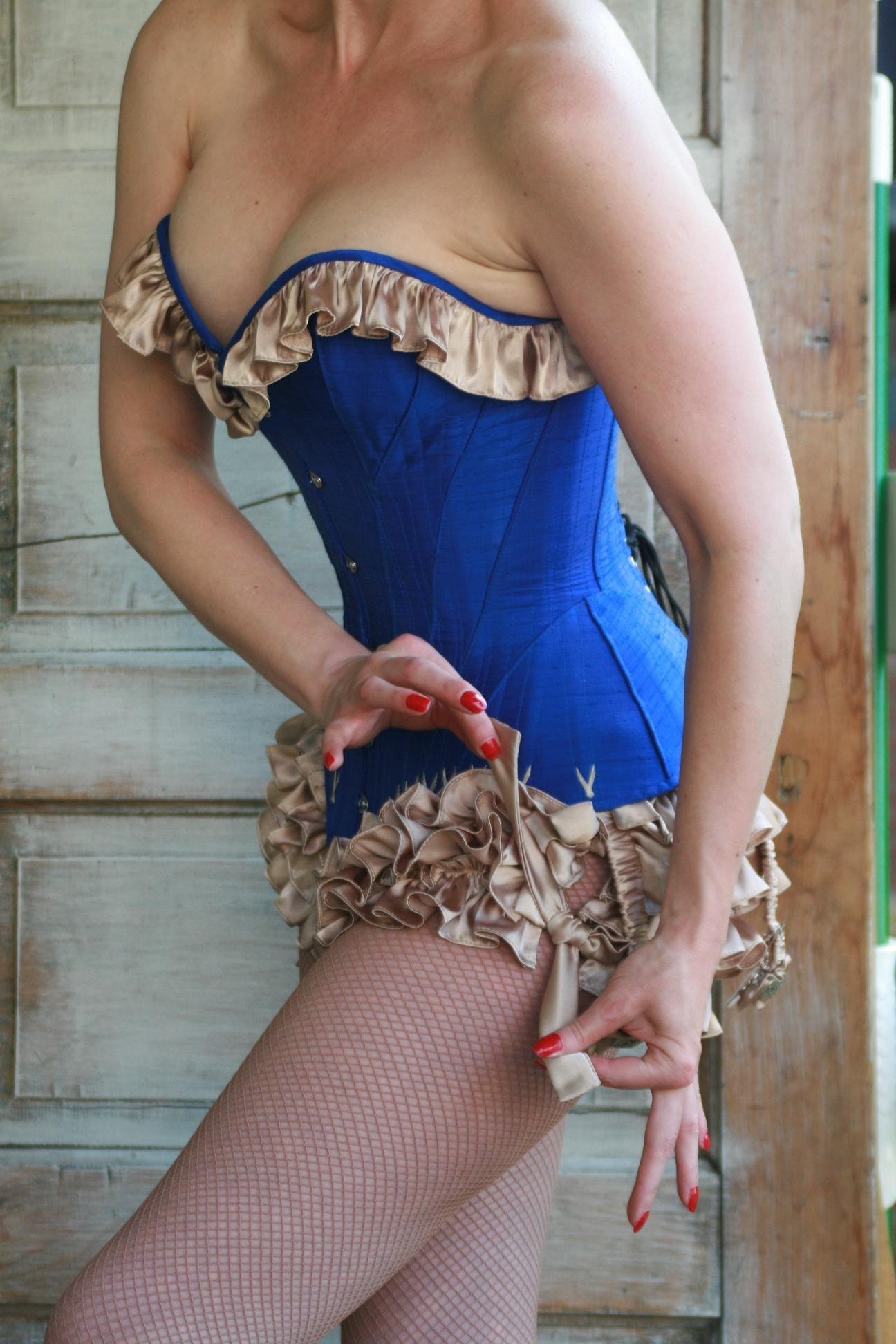Jasmine ruffled side-tie panties - custom to your measurements and fabrics