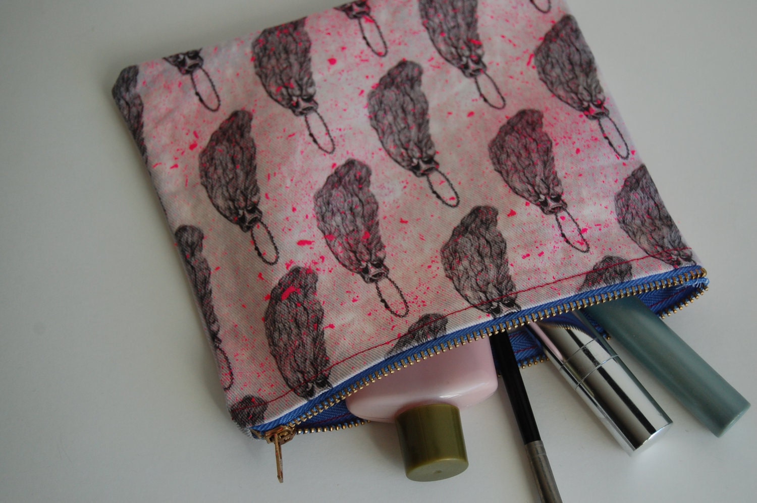 Pink Bunny Foot Pouch