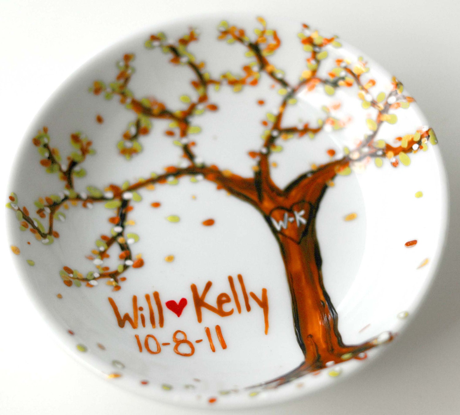 Custom Painted Ring Dish