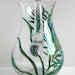 Peacock Feather Pitcher--Hand Painted Glass--Limited Edition