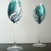 Peacock Wine Glasses