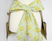 Garden Apron - Aqua Paisley