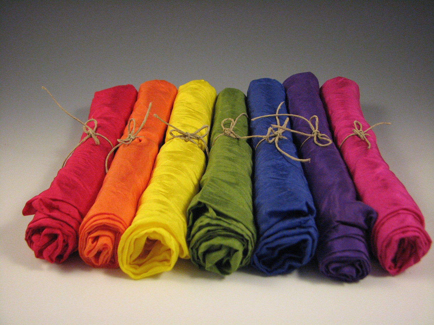 Playsilks - 35x35 inch Traditional Rainbow set of 7 colors - Waldorf Inspired