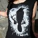 Nevermore Raven T-shirt - Edgar Allan Poe Women's Tee Shirt Scoop Neck Top
