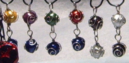 8mm Linked Materia Pendants, Made to Order
