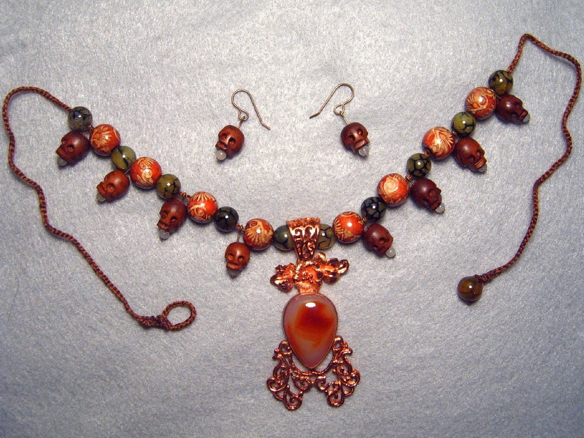 With Her Blessings, necklace and earring set