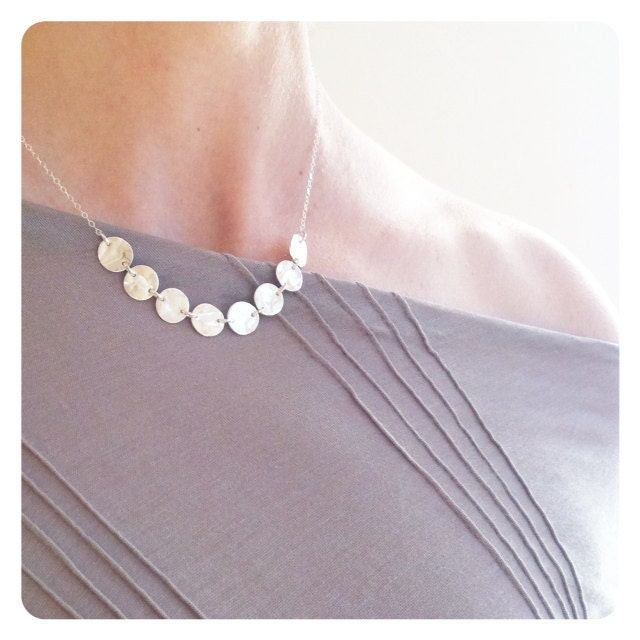 sterling silver, stepping stones, link, eco friendly, necklace