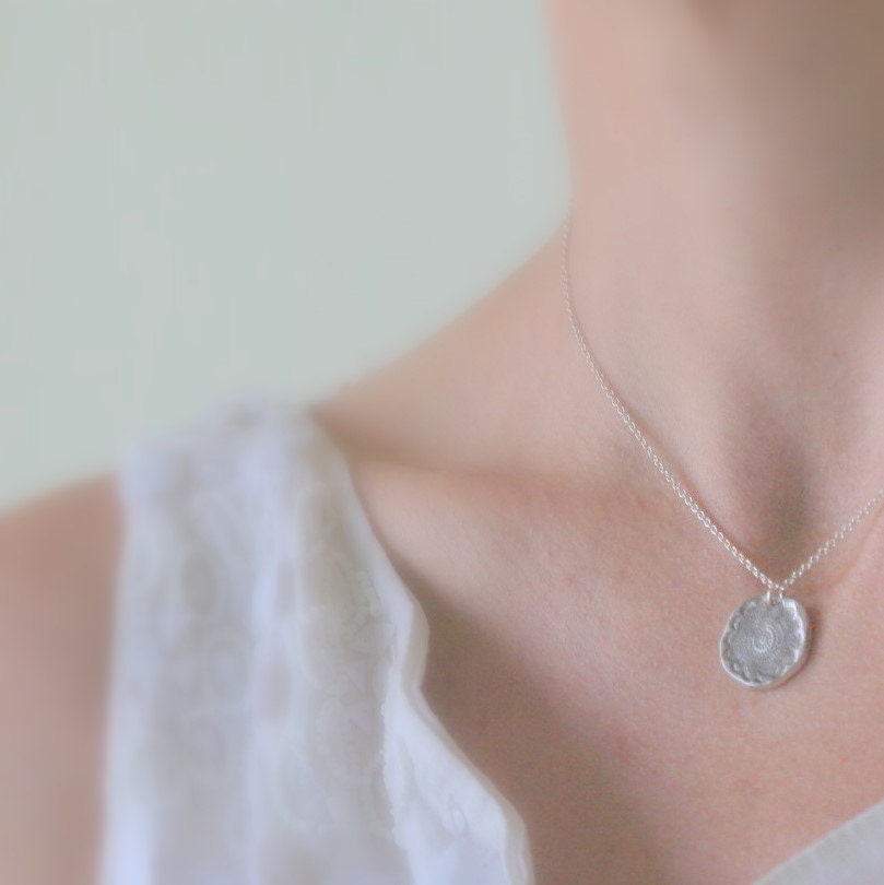reserved lace, fine silver, sterling silver,  pendant, necklace