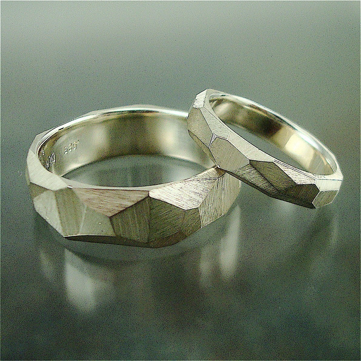 He Rocks - 7mm Sterling Chiseled Band