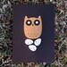 long-eared owl limited edition screen print