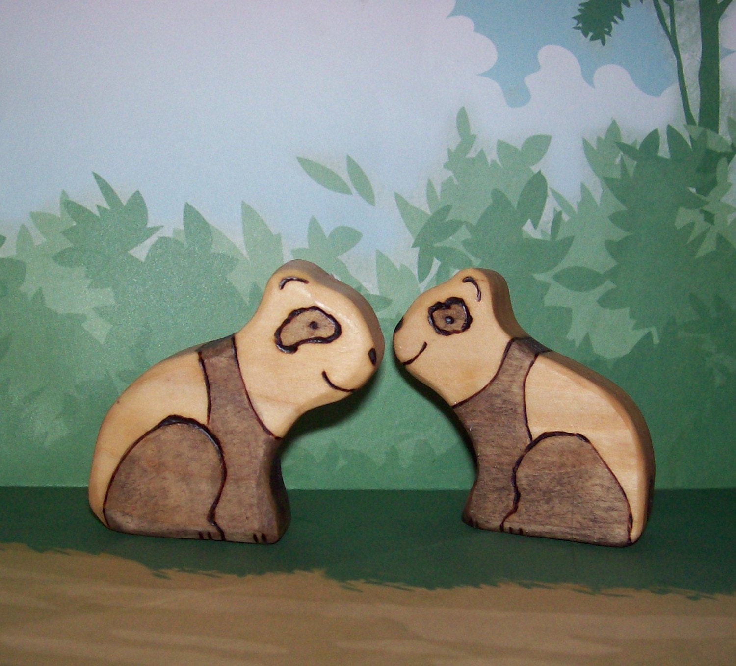 Waldorf Inspired Kids Wooden Panda Toy