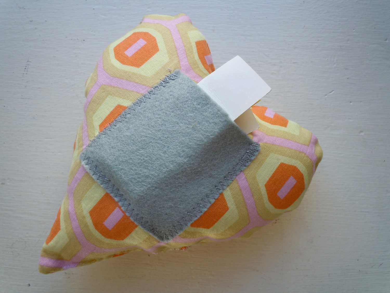SALE Tooth Fairy Pillow - heart, lavender sachet, lovey