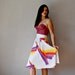 full GEOMETRIC skirt / high waisted circle skirt