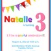 Rainbow Birthday Invitation - Banner - Digital Printable Birthday Invite