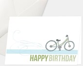 Pretty Bicycle Birthday Card