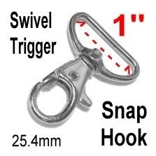 30 PIECES - 1", Swivel Trigger Snap Lobster Claw Hook, Purse Strap Clip, 25.4mm