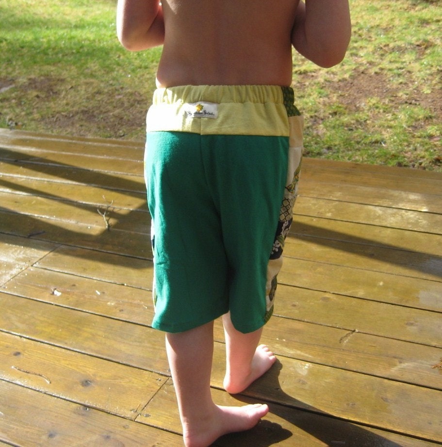 Shorts for Boys...UPCYCLED T Shirt...My Favorite Things...SIZE 6 months, 12 months, 18 months, 2T, 3T, 4T, 5 and 6