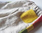 Pants...Baby..Toddler...Mod color block Rainbow...6 months, 12 months, 18 months, 24 months, 2T, 3T, 4T
