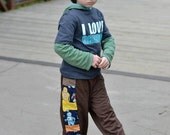 Pants for Boys...recycled t-shirt...My Favorite Things ... 6 months, 12 months, 18 months, 24 months, 2T, 3T, 4T, 5.