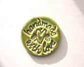 Earthenware Button - Handmade With Love