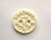 Earthenware Button - Handmade With Love
