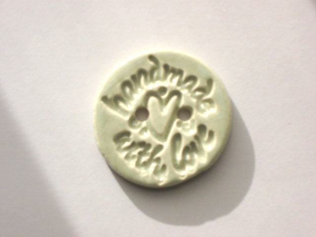 Earthenware Button - Handmade With Love